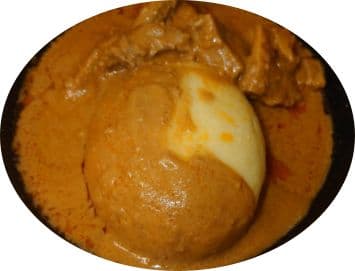 Fufu avec sauce arachide